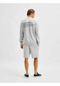 Selected Homme Sweatshirt - Grey Melange -Selected Homme Soldes Boutique 91e9371d6e3040949f744613e498732d