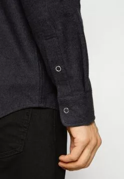 Selected Homme SLHRELAX SNAP - Chemise - Medium Grey Melange -Selected Homme Soldes Boutique 926e3533486546b1ad378cd623e0c94b