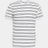 Selected Homme SLHTYLER O NECK TEE - T-shirt Imprimé - White/black
