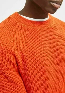 Selected Homme Pullover - Pureed Pumpkin -Selected Homme Soldes Boutique 92c2de310478471cb027db802080ae4a
