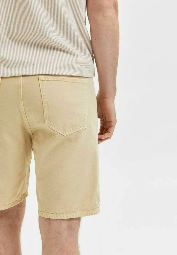 Selected Homme Short En Jean - Sand 5 Selected Homme Short En Jean - Sand – Image 5