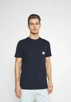Selected Homme SLHENZO POCKET O NECK TEE - T-shirt Basique - Navy Blazer