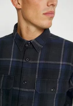 Selected Homme SLHLOOSEALFRED OVERSHIRT CHECK - Chemise - Dark Navy -Selected Homme Soldes Boutique 94049e9a22e3490585d4cbce15ce2dc5