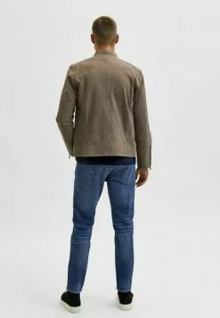 Selected Homme ICONIC - Veste En Cuir - Morel -Selected Homme Soldes Boutique 947360a0104b44b0a5e2d72d47fb63a8