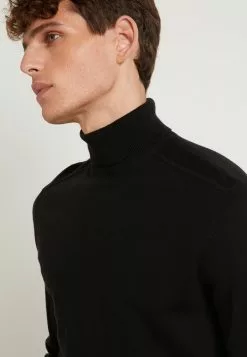 Selected Homme SLHBERG ROLL NECK - Pullover - Black -Selected Homme Soldes Boutique 94a4fc8f8b8549dfa22656a5e7ca298f