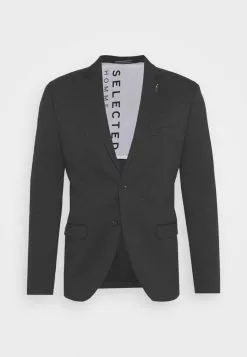 Selected Homme SLIM BYRON - Blazer - Dark Grey -Selected Homme Soldes Boutique 94bdb3b7a9e54bb8b245c51ba4b5be06
