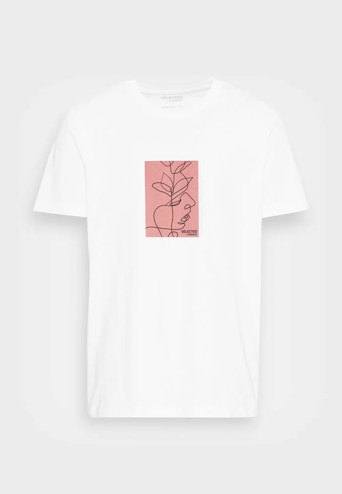 Selected Homme RELAXROB O-NECK TEE CAMP - T-shirt Imprimé - White Alyssum Pink Print 4 Selected Homme RELAXROB O-NECK TEE CAMP - T-shirt Imprimé - White Alyssum Pink Print – Image 4