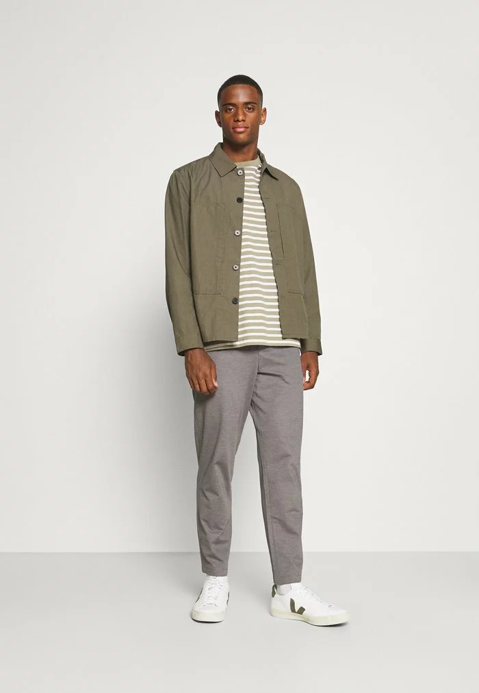 Selected Homme SLHSLIMTAPE JIM STRING FLEX - Pantalon Classique - Light Grey Melange 2 Selected Homme SLHSLIMTAPE JIM STRING FLEX - Pantalon Classique - Light Grey Melange – Image 2