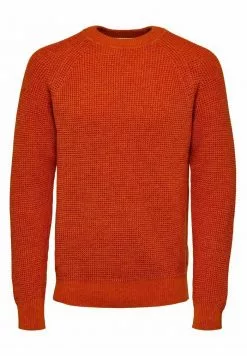 Selected Homme Pullover - Pureed Pumpkin -Selected Homme Soldes Boutique 95e8880ea449477582ab8d4e40fbe7dd