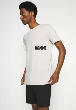 Selected Homme SLHDRILL ONECK TEE - T-shirt Imprimé - Moonstruck -Selected Homme Soldes Boutique 9604863b5d424e1e8d27d56459a10ff3