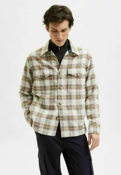 Selected Homme Veste Légère - Egret