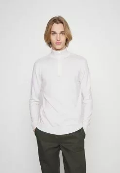 Selected Homme SLHBERG HALF ZIP - Pullover - Egret/melange -Selected Homme Soldes Boutique 98a3fef34d414a85802e9e0c992c6d72