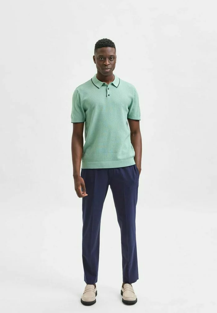 Selected Homme Polo - Granite Green 2 Selected Homme Polo - Granite Green â Image 2
