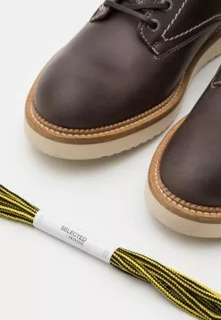 Selected Homme SLHTEO SHOE - Bottines à Lacets - Chocolate Brown -Selected Homme Soldes Boutique 99b9791fc81a4eb5b7ad135c9e3ffa42