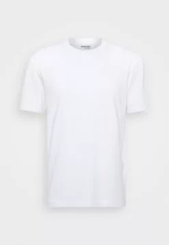 Selected Homme SLHLOOSEGILMAN O NECK TEE - T-shirt Basique - Bright White -Selected Homme Soldes Boutique 9ac7b2bea9404b488159a61a5126bd98