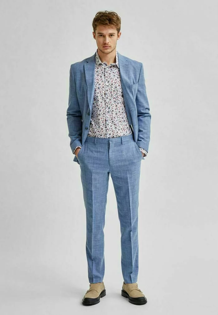 Selected Homme Pantalon De Costume - Light Blue 2 Selected Homme Pantalon De Costume - Light Blue – Image 2