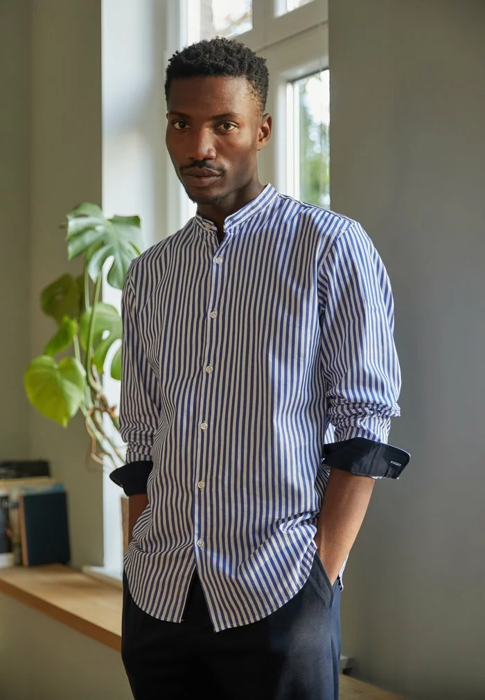 Selected Homme SLHSLIMFLEX PARK SHIRT CHINA - Chemise - Dark Blue 2 Selected Homme SLHSLIMFLEX PARK SHIRT CHINA - Chemise - Dark Blue – Image 2