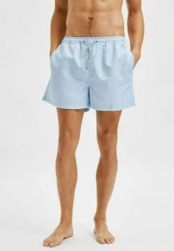 Selected Homme BEDRUKTE - Short De Bain - Chambray Blue