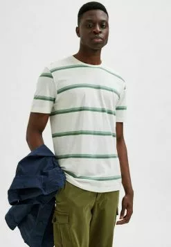 Selected Homme T-shirt Imprimé - Granite Green -Selected Homme Soldes Boutique 9d0f2c5b61474477ae7033221e22400e