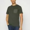 Selected Homme SLHNALE ONECK TEE - T-shirt Imprimé - Rosin