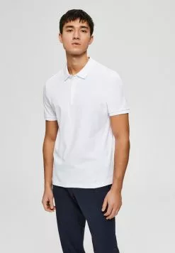 Selected Homme Polo - Bright White