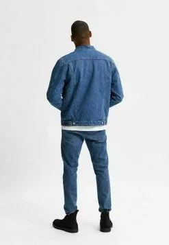 Selected Homme KLASSISCH - Veste En Jean - Medium Blue Denim -Selected Homme Soldes Boutique 9d92ed78a9004262811a26a017550650