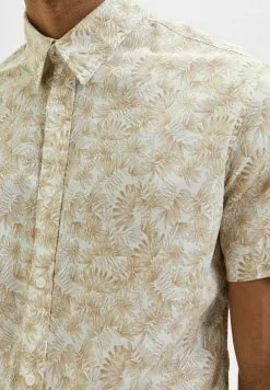 Selected Homme FLORAL - Chemise - Oatmeal -Selected Homme Soldes Boutique 9e2e10cc3c2d4318bd12eacfdd2584ad