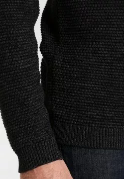 Selected Homme SHXNEWVINCEBUBBLE CREW NECK - Pullover - Anthracite/twisted Black -Selected Homme Soldes Boutique 9e57210f24f94d5697777b270e77be9d