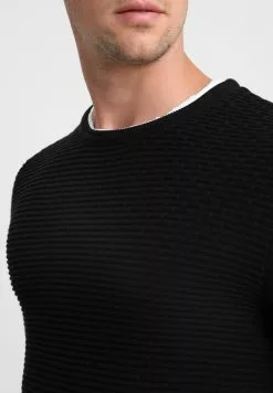 Selected Homme SHHNEWDEAN CREW NECK - Pullover - Black -Selected Homme Soldes Boutique 9ef2719029a14ebba6c047e467af3265