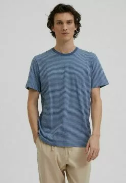 Selected Homme SLHNORMAN - T-shirt Imprimé - Bering Sea