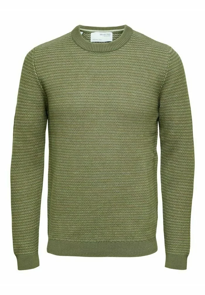 Selected Homme Pullover - Deep Lichen Green 5 Selected Homme Pullover - Deep Lichen Green – Image 5