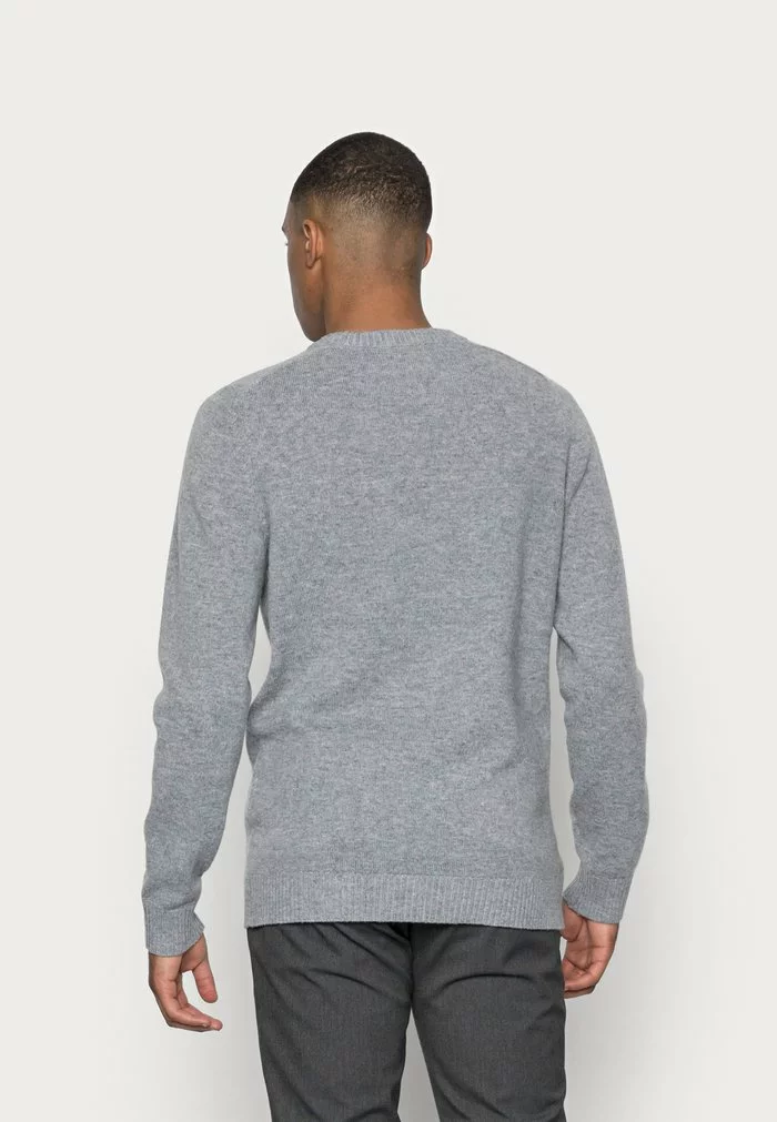 Selected Homme SLHNEWCOBAN - Pullover - Medium Grey Melange 3 Selected Homme SLHNEWCOBAN - Pullover - Medium Grey Melange – Image 3