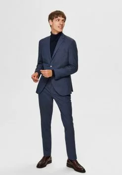 Selected Homme Blazer - Medium Blue Melange -Selected Homme Soldes Boutique a0211df598bf462584dd853dc274ca57