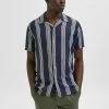 Selected Homme GESTREIFTES - Chemise - Dark Blue