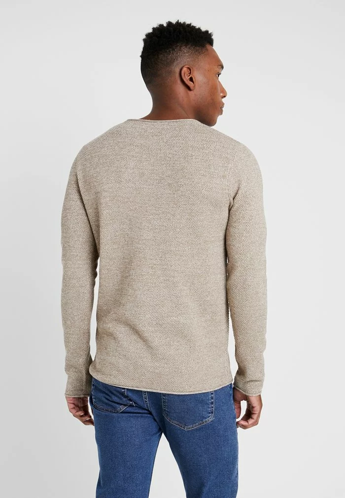 Selected Homme SLHROCKY - Pullover - Sepia/light Grey Melange 3 Selected Homme SLHROCKY - Pullover - Sepia/light Grey Melange – Image 3