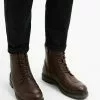 Selected Homme Bottines à Lacets - Chocolate Brown