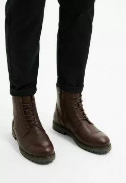 Selected Homme Bottines à Lacets - Chocolate Brown