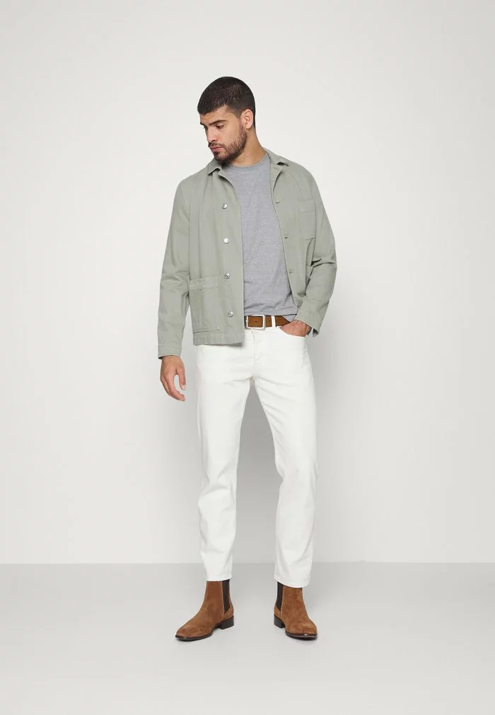 Selected Homme SLHNORMAN MINI STRIPE TEE - T-shirt Basique - Winter Moss/bright White 2 Selected Homme SLHNORMAN MINI STRIPE TEE - T-shirt Basique - Winter Moss/bright White – Image 2