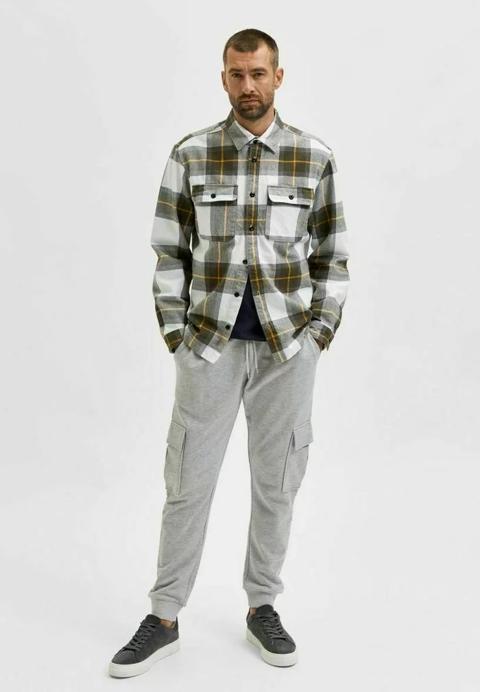 Selected Homme STRICK - Pantalon De Survêtement - Light Grey Melange 2 Selected Homme STRICK - Pantalon De Survêtement - Light Grey Melange – Image 2