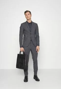 Selected Homme SLHMYLOLOGAN CHECK SUIT - Costume - Dark Grey/blue 10 Selected Homme SLHMYLOLOGAN CHECK SUIT - Costume - Dark Grey/blue -Selected Homme Soldes Boutique a22eadea714e40bcb95fd6ff6af121f8