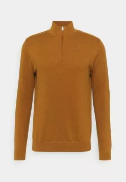 Selected Homme SLHBERG HALF ZIP - Pullover - Wood Thrush -Selected Homme Soldes Boutique a2bae9242a2e44798a839cd4fb212fec
