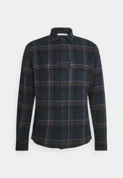 Selected Homme SLHLOOSEALFRED OVERSHIRT CHECK - Chemise - Demitasse -Selected Homme Soldes Boutique a3eadfcc0d4542069ec3737001783d03