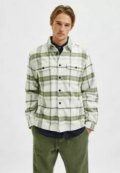 Selected Homme KARIERTES - Chemise - Olivine