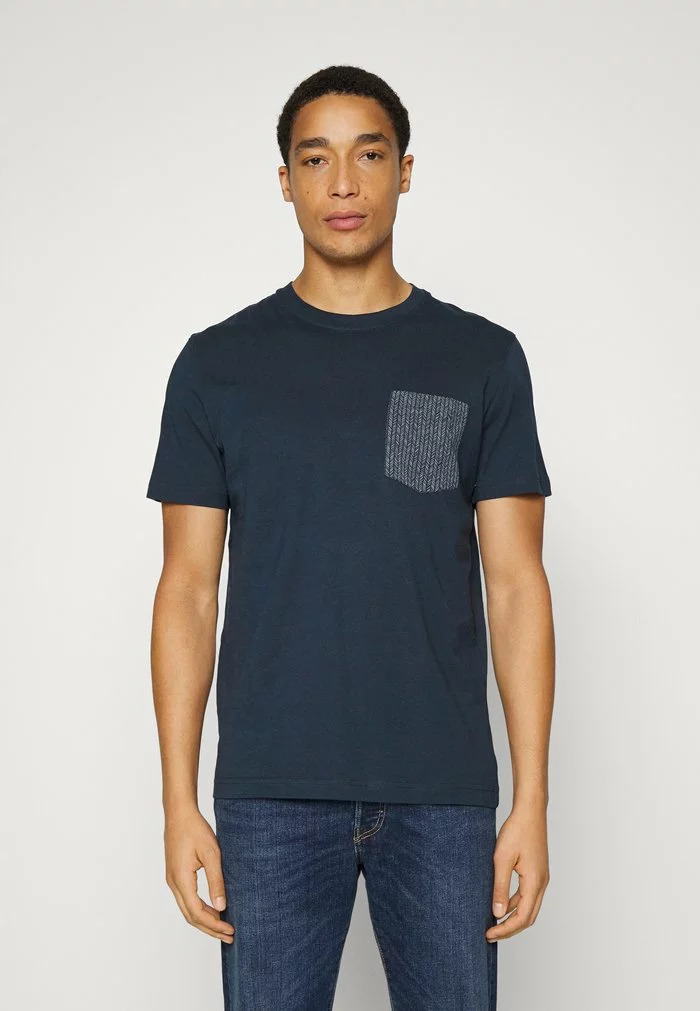 Selected Homme SLHNALE ONECK TEE - T-shirt Imprimé - Navy Blazer 1 Selected Homme SLHNALE ONECK TEE - T-shirt Imprimé - Navy Blazer