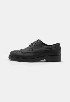 Selected Homme SLHTIM BROGUE SHOE CLEAN - Derbies - Black