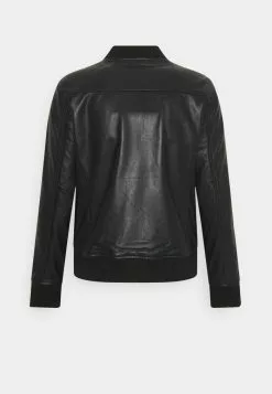 Selected Homme SLHICONIC - Veste En Cuir - Black -Selected Homme Soldes Boutique a7040db0eec649c980b650b19eaacead