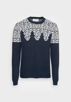 Selected Homme SLHSNOWDEN CREW NECK - Pullover - Sky Captain Egret -Selected Homme Soldes Boutique a7f9ba2cb08d4c359f60e65875c0e65a