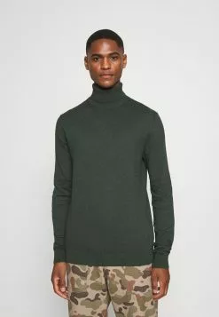Selected Homme SLHBERG ROLL NECK - Pullover - Darkest Spruce Melange