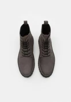 Selected Homme SLHRICKY LACEUP BOOT - Bottines à Lacets - Dark Grey -Selected Homme Soldes Boutique a89fedf32d544dcb898a2de676c2cd02