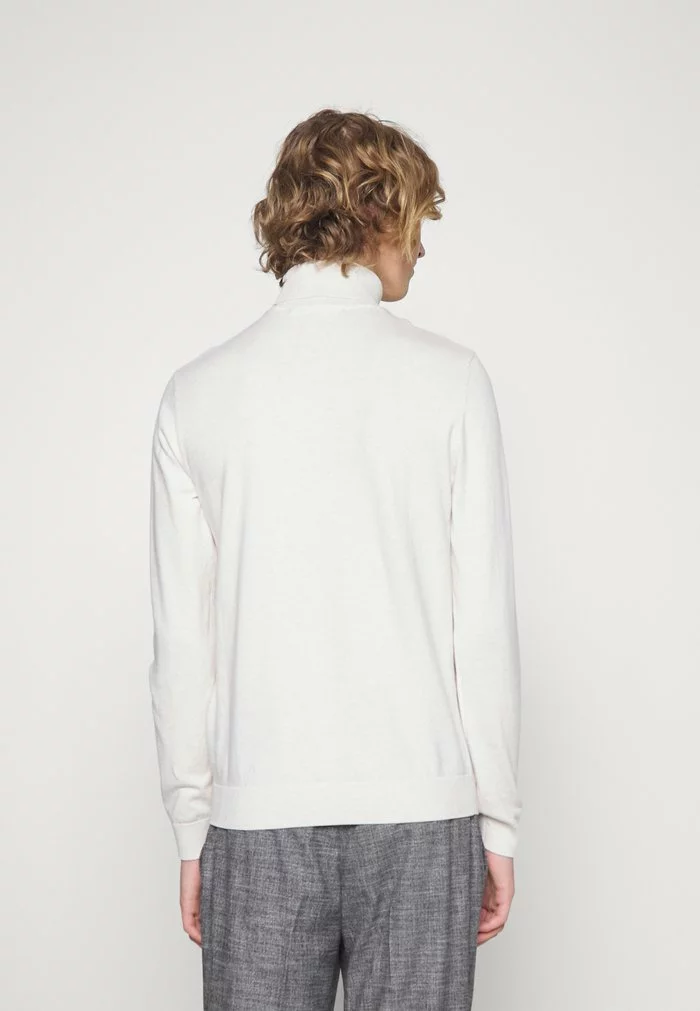 Selected Homme SLHBERG ROLL NECK - Pullover - Egret Melange 3 Selected Homme SLHBERG ROLL NECK - Pullover - Egret Melange – Image 3